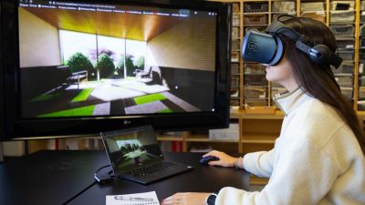 Intersecting interior design with virtual reality