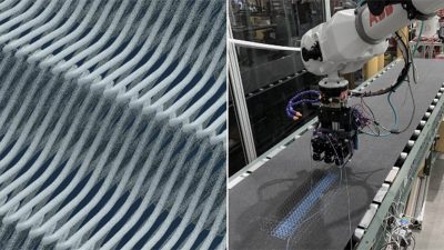 ICAT Playdate — Multi-Head 3d Printing with a Conveyor for performance textiles