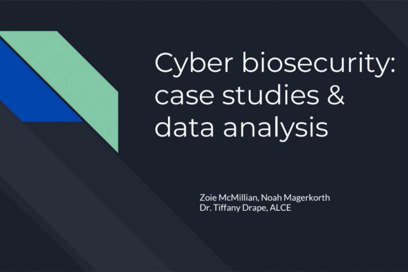 Designing Cyberbiosecurity Case Studies for the Food and Agricultural System for Integrating Education, Workforce Development, and BioEconomy
