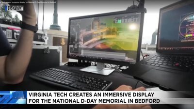 Virginia Tech creates immersive display for D-Day 80th anniversary ceremonies in Bedford